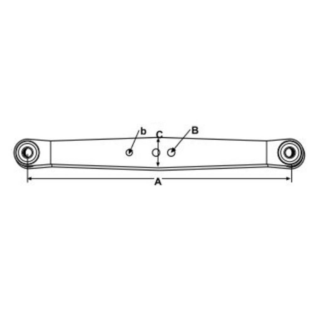AMD2NN555E Lower Lift Arm, Fits CAT Ii