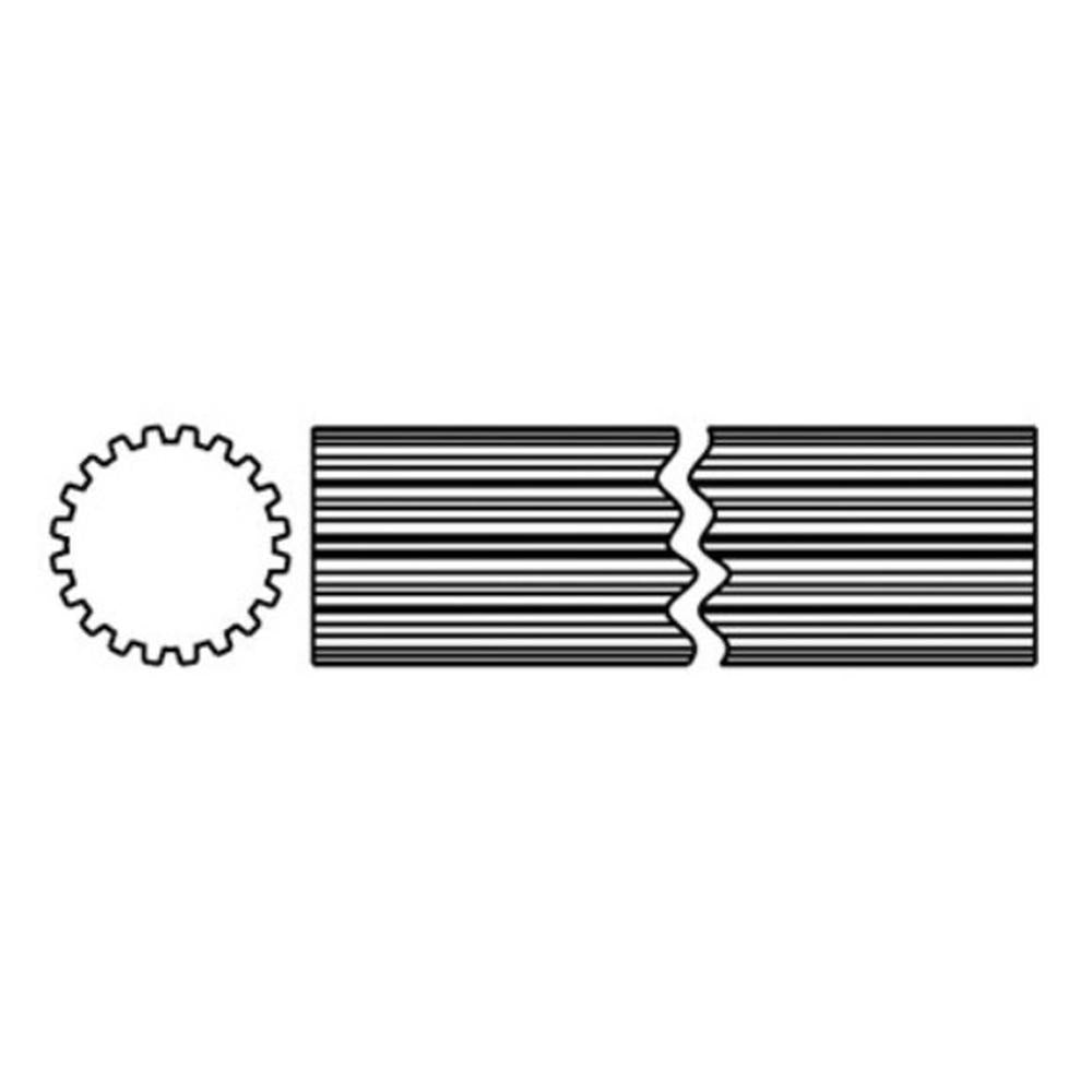 D442720 3 ft Long 20 Spline 1-11/16" Splined Shaft 35 44 55 Domestic Series
