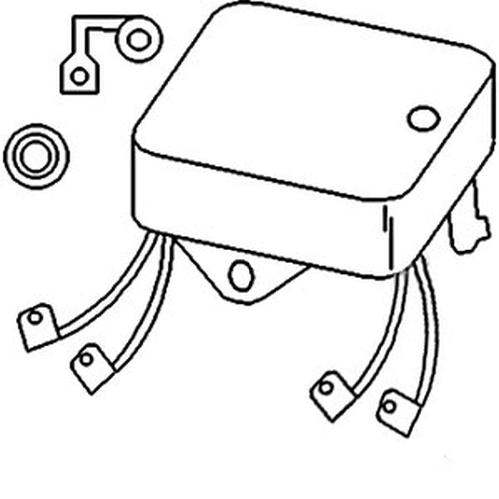 Voltage Regulator - 12 Volt Fits Ford 2600 3600 5600 5610 6600 6610 D4NN10316A