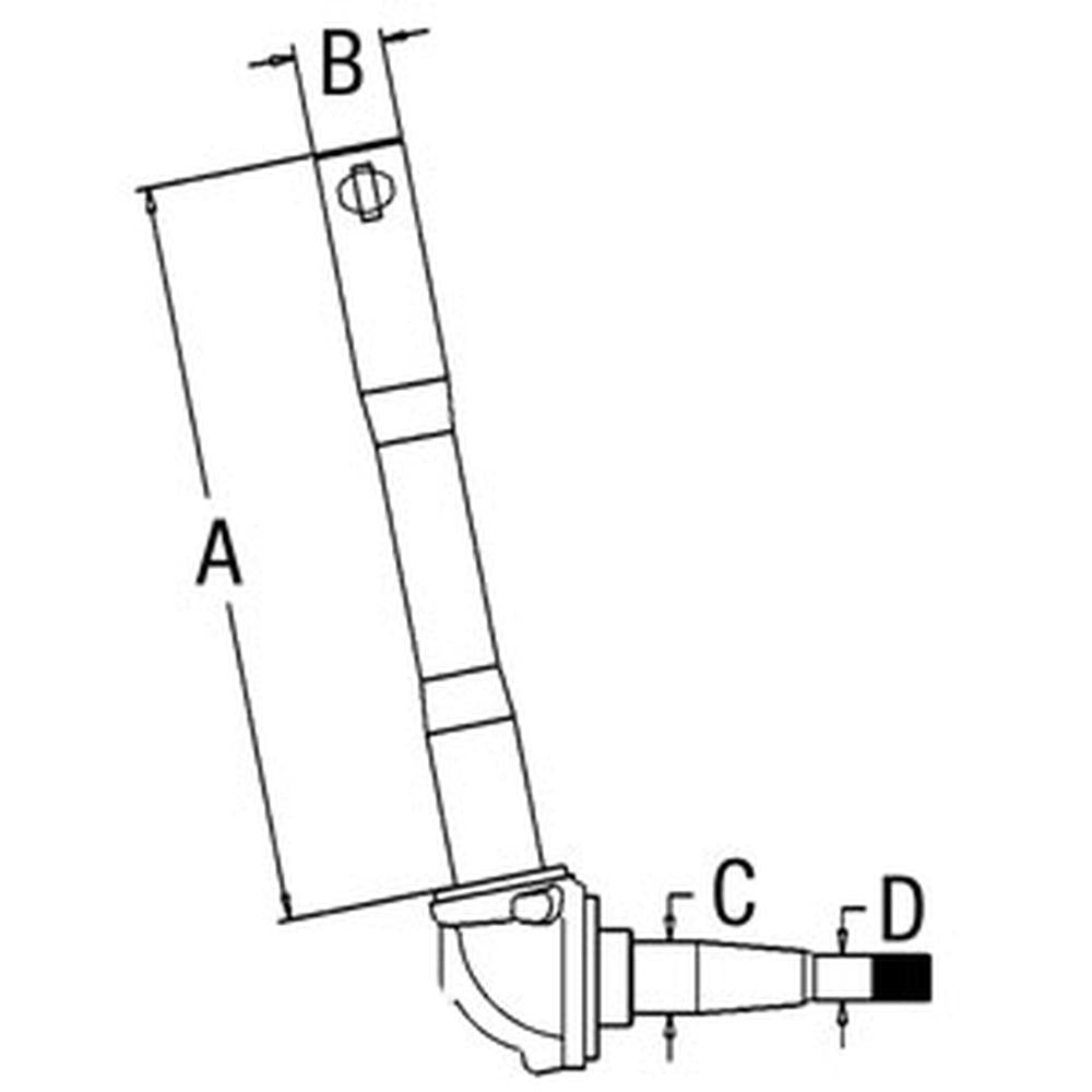 Spindle Fits Ford/New Holland Replaces 117997
