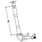 D4NN3105A Spindle R/H Fits Ford Tractors 4600-4610