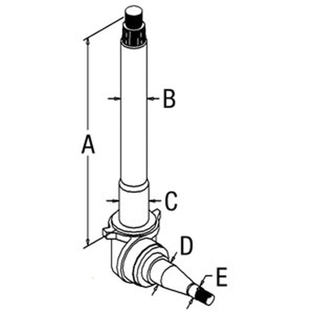 D5NN3105F Spindle R/H Fits Ford 5700, 6700, 7700, 6710, 7710, 7810, 8210