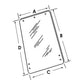Side Window Cab Glass Fits Ford 6610 7610 5600 3600 4600 2600 3610 5610 6600 411
