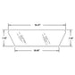 Cab Glass - Lower Rear Window Fits Ford 5600 5610 6600 6610 7610 D5NN9442014B