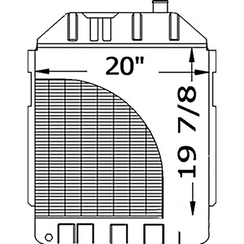 D6NN8005D Fits Ford Tractor Radiator For 5700 6700