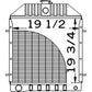 D81055 Radiator FitsCase-IH Backhoe 480D 480LL 580 SUPER D 585D