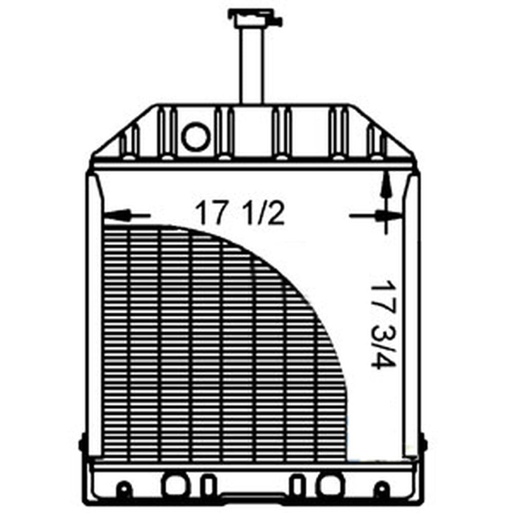 Radiator Fits Ford 550 555 555A 555B 555 555A 555B D8NN8005AA