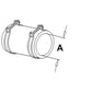 Radiator Hose With Clamps - Lower Fits Ford 8210 7910 TW20 TW30 TW10 D8NN8B274AB