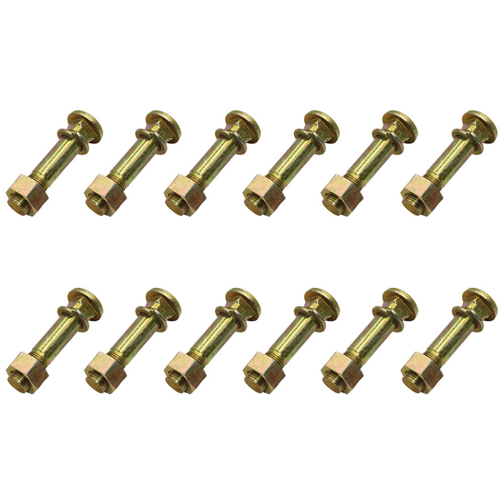 Qty 12: Wheel Stud w/ Washer & Nut  Fits David Brown Replaces 370938S36