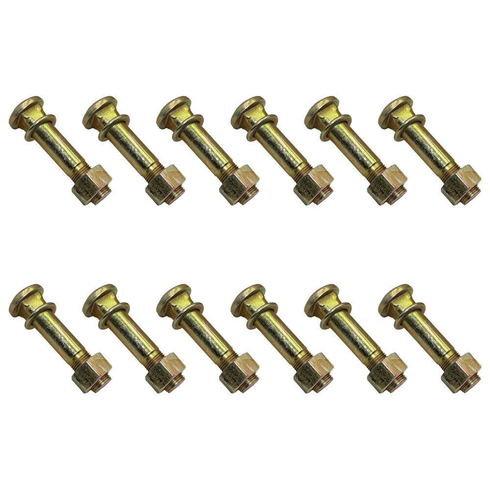 Qty 12: Wheel Stud w/ Washer & Nut  Fits Ford/New Holland Replaces 370938S36