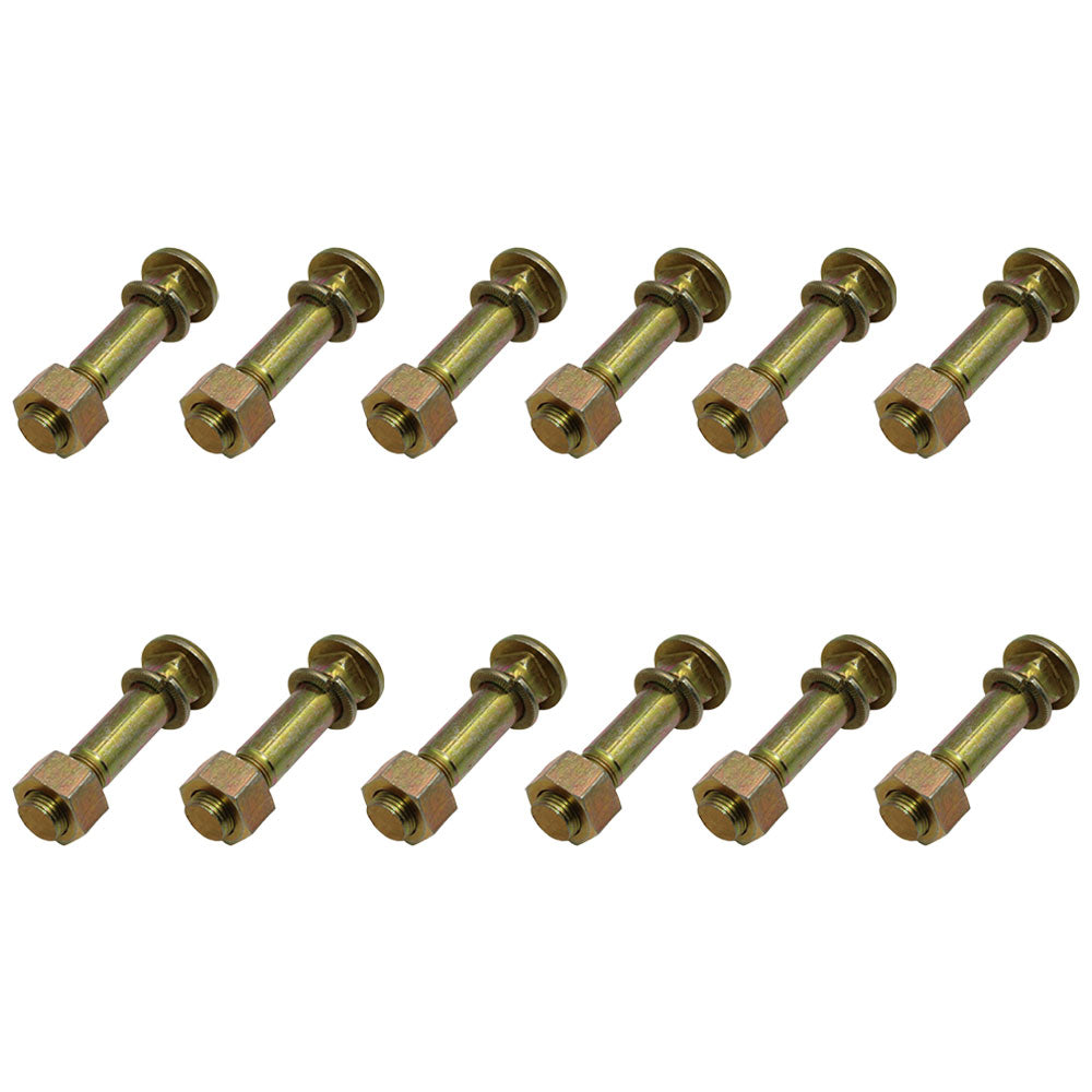 Qty 12: Wheel Stud w/ Washer & Nut  Fits Massey Ferguson Replaces 377749X1
