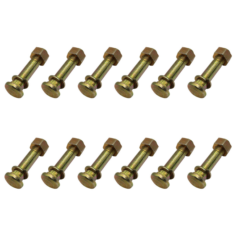 370938S36 Qty 12: Wheel Stud w/ Washer & Nut  Fits Case/International Harvester