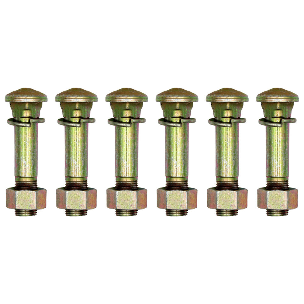 Qty 6: Wheel Stud w/ Washer & Nut Fits David Brown Replaces 370938S36
