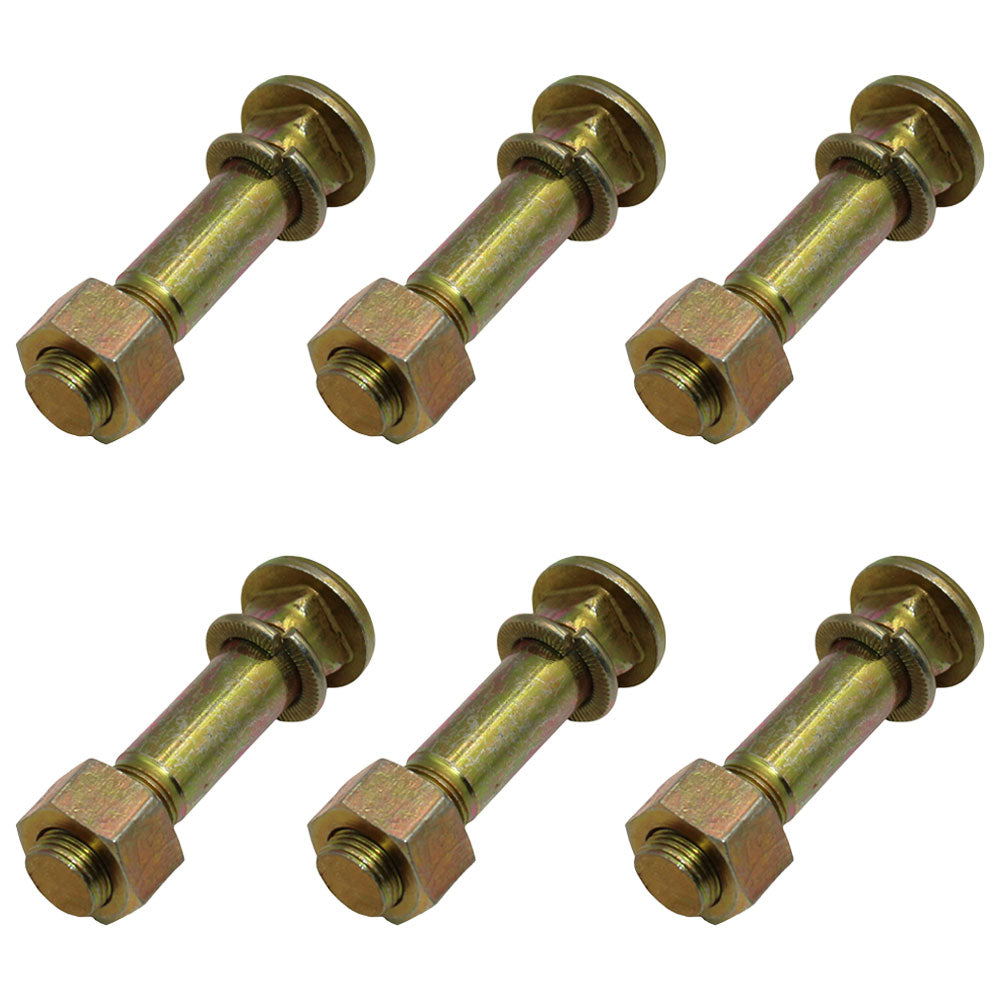 370938S36 Qty 6: Wheel Stud w/ Washer & Nut Fits Case/International Harvester