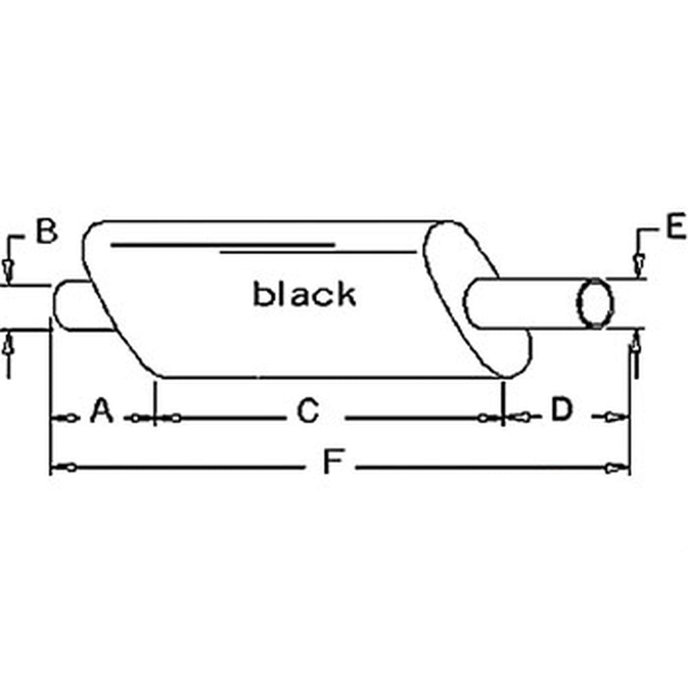 D6NN5230T Muffler Fits Ford New Holland 4600 5000 5600 6000 Series ++ Tract