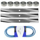 Deck Kit Belt Blades Bearings Fits John Deere 120 140 317 322 330 46 48" m41668"