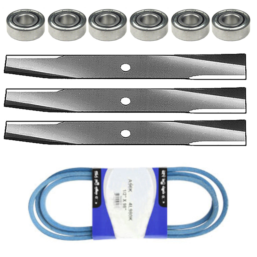 Fits John Deere Deck Kit ,Belt Blades ,Bearings 300 314 316 318 46 48" m41668"