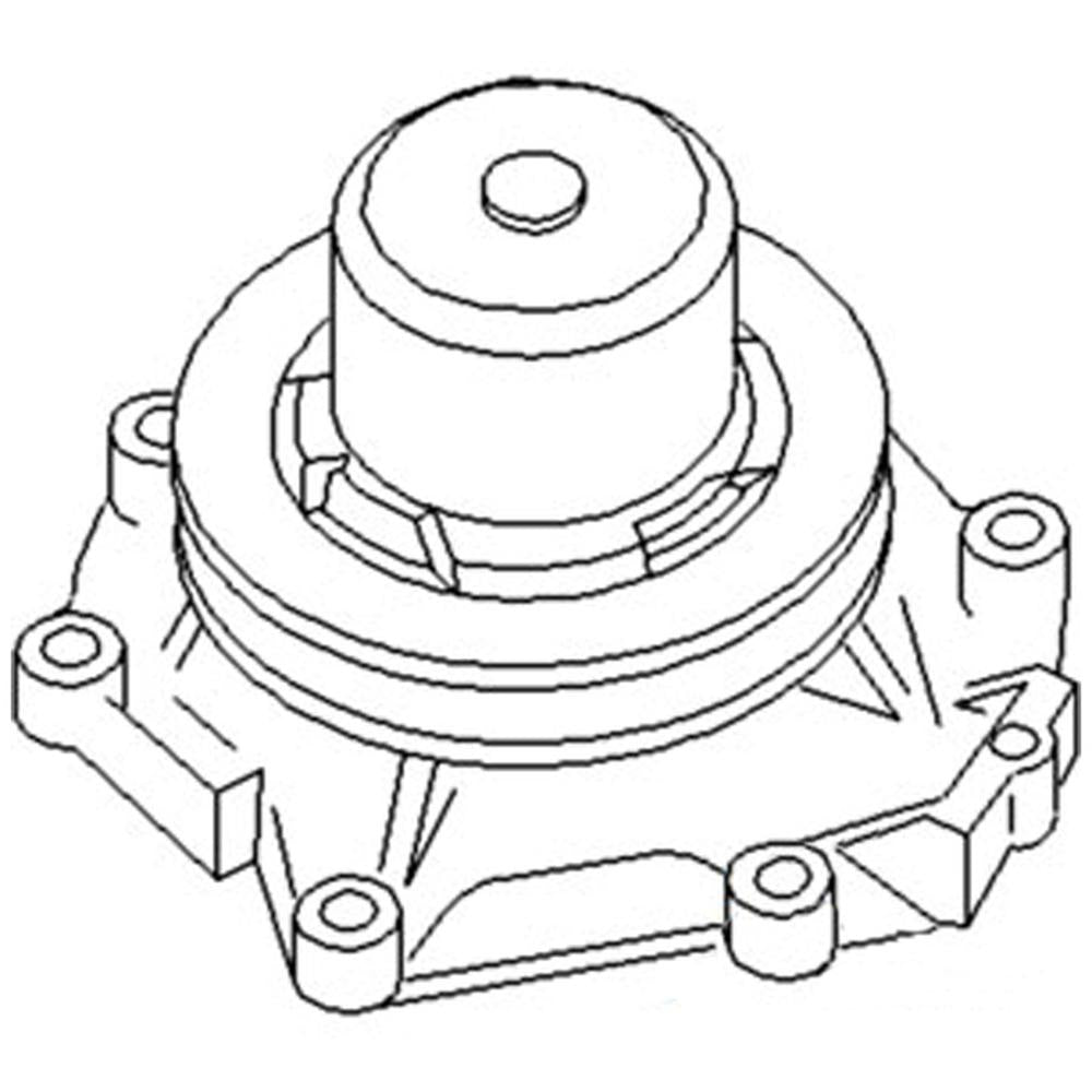 DHPN8A513B Water Pump Fits Ford New Holland Tractor A64 8400 8000 8200 8600