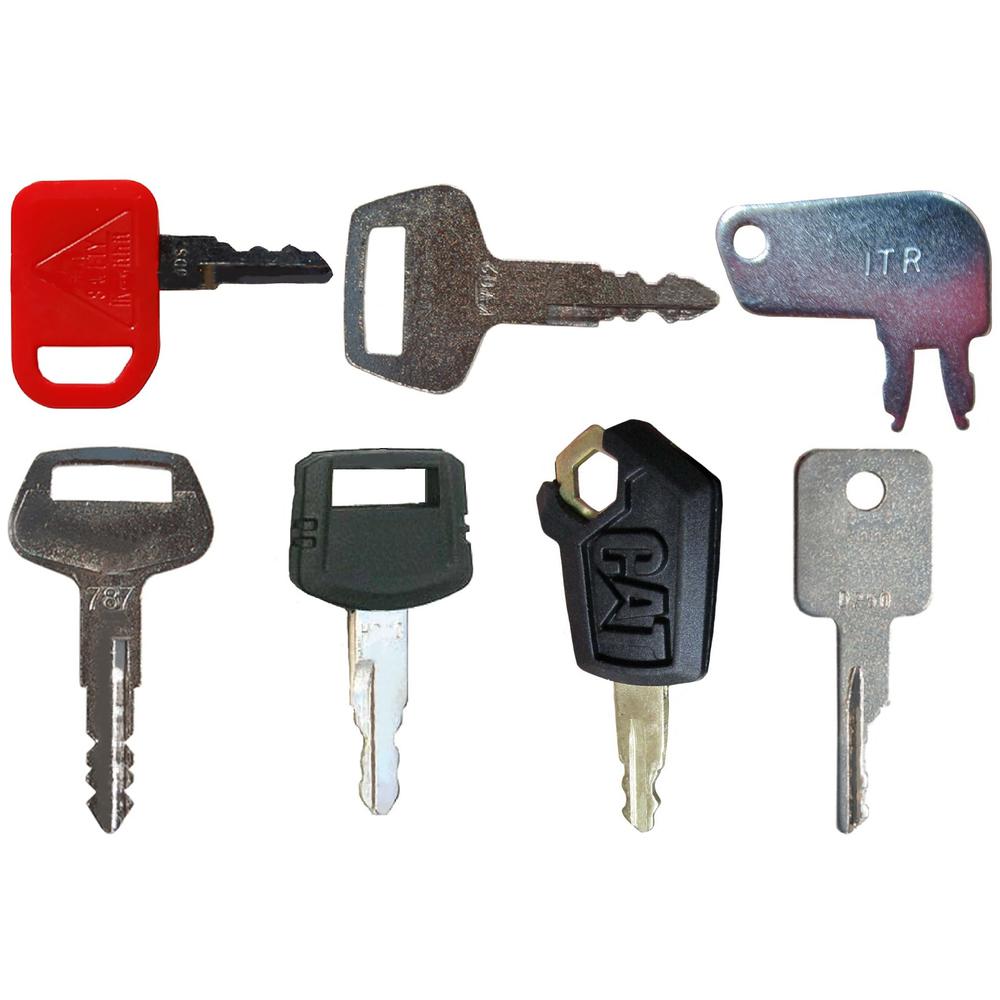 8 Pc. Heavy Equipment Key Set Fits Hitachi Replaces 4286465