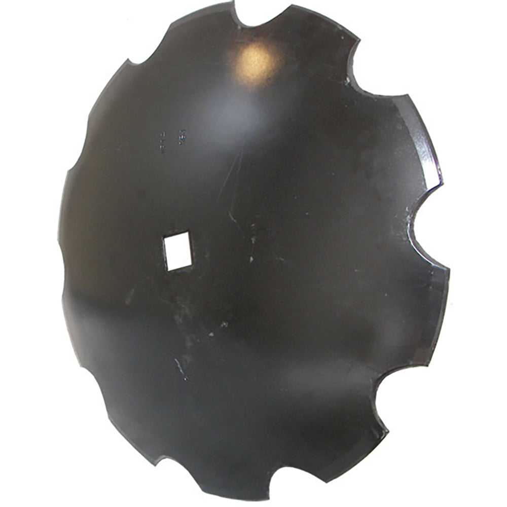 602-640671 Notched Disc Blade 20" x 9 Gauge w/ 1 Sq x 1-1/8 Sq Axle