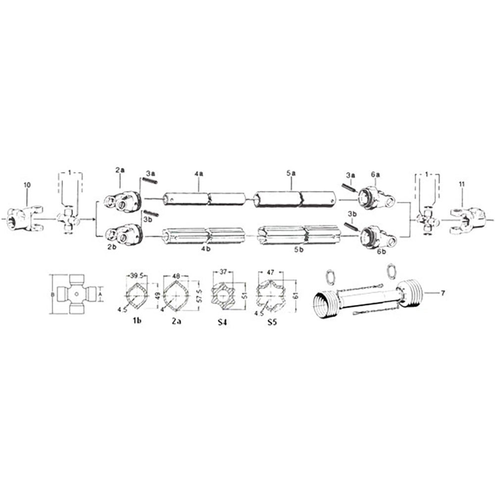 Cross & Bearing Kit Fits Massey Ferguson Replaces 350000