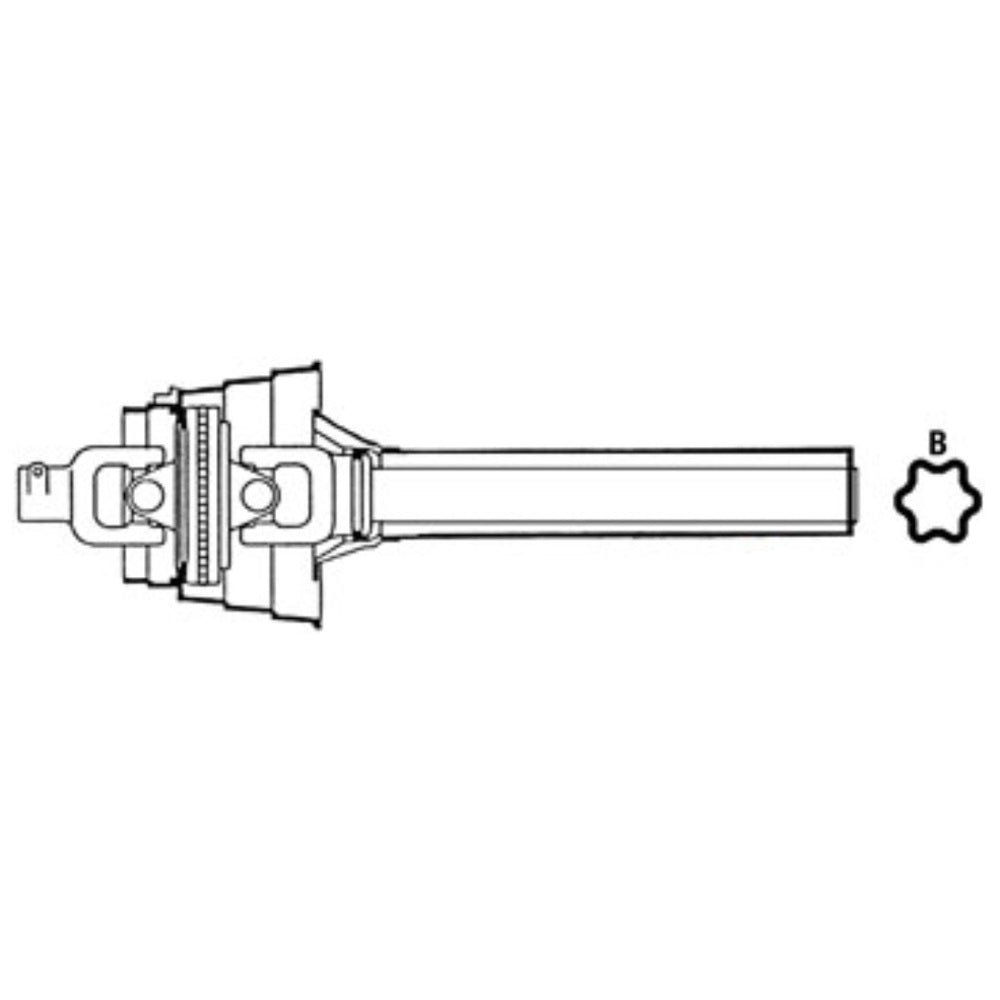 W2580TR121002-A CV Driveline PTO TRACTOR HALF Fits Woods 3180 3240 CUTTER 1000