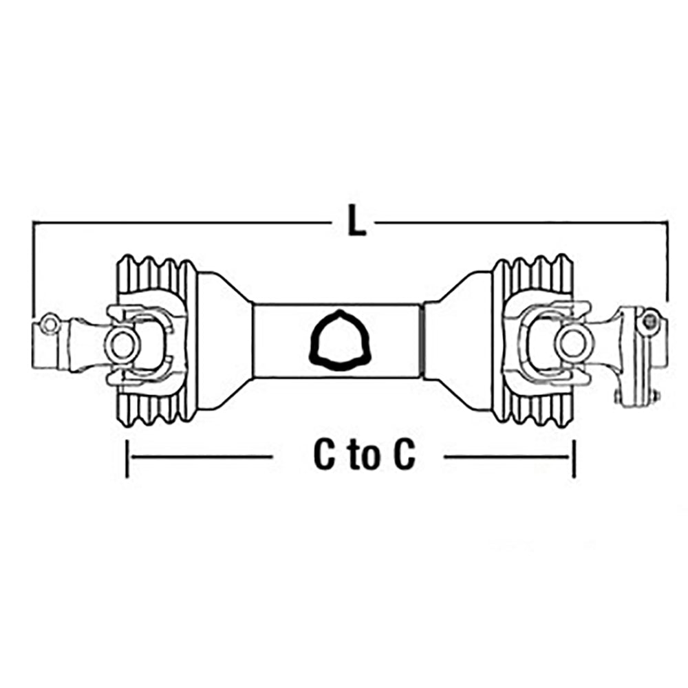 CS43518 New Bondioli & Pavesi Driveline w/ Shear Bolt Clutch 100 Series: Size 4
