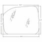 E0NN9400246BA New RH Lower Front Glass Fits Ford/New Holland Tractor 2600 2