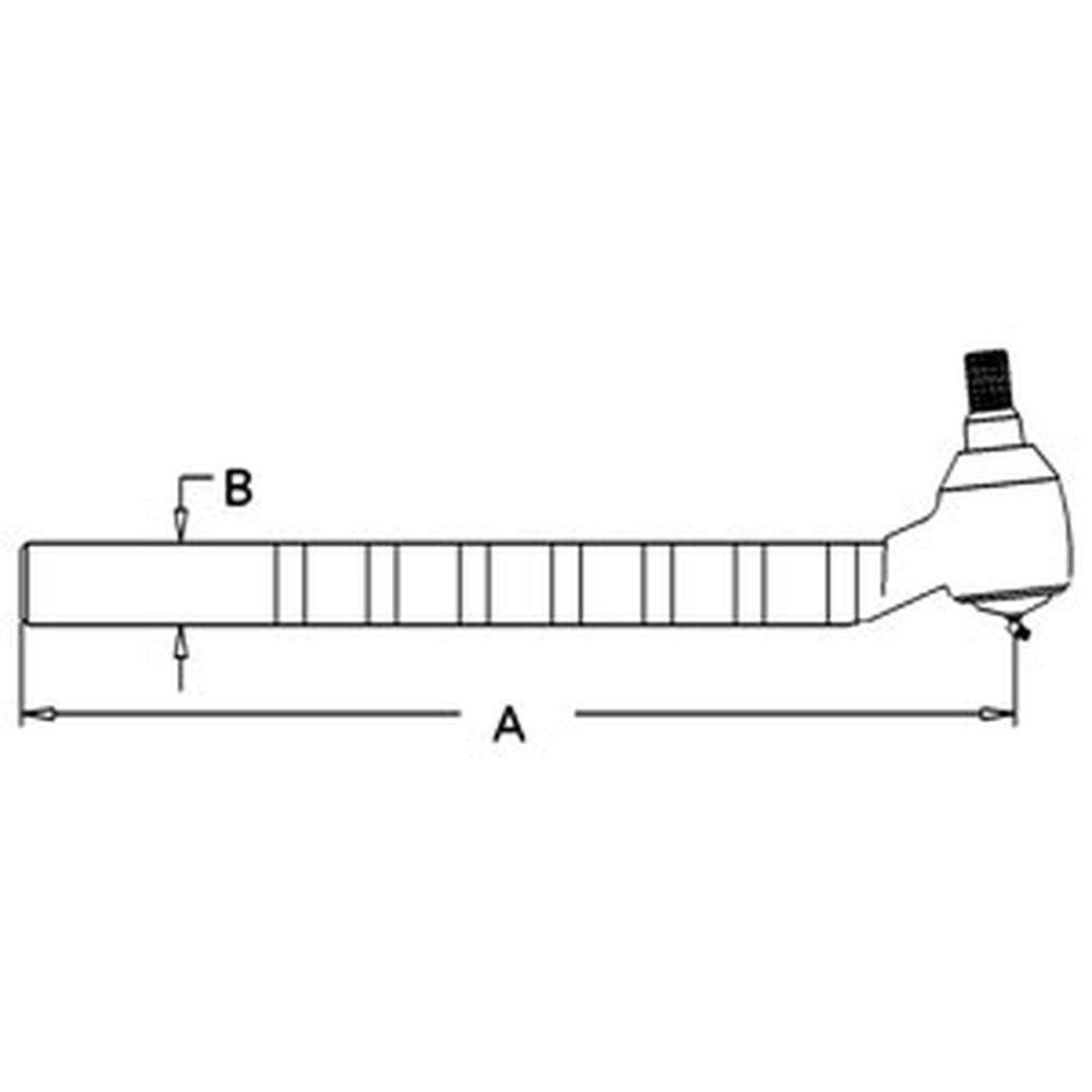 Tie Rod End Right Hand Fits Ford 7610 5600 5610 6600 6610 Fits New Holland