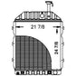 Radiator Fits Ford/New Holland Replaces 82847503