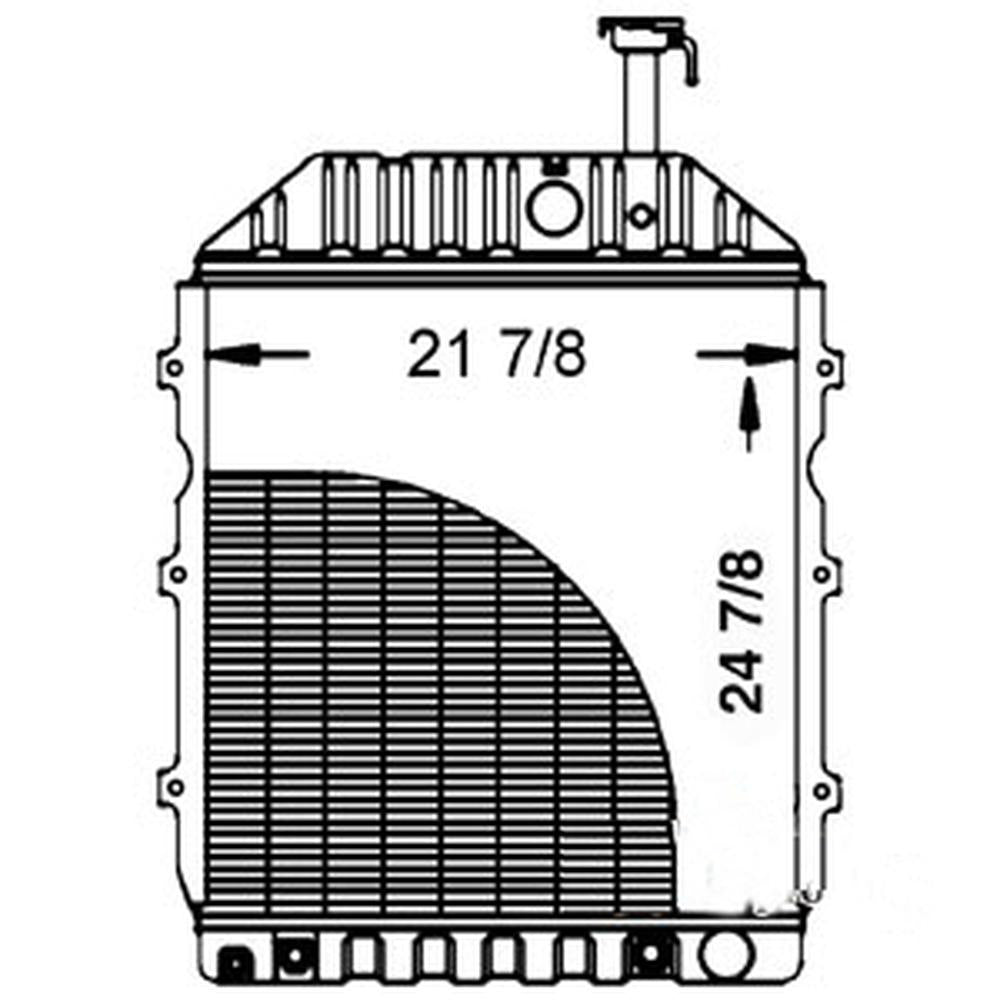 82847503 Radiator Fits New Holland Fits Ford 8530 8630 TW5 TW10 TW15 TW20