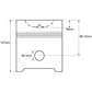 E7NN6108FA Fits Ford New Holland Tractor Standard Piston 445C 445D 655C