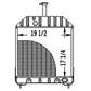 219866 Radiator - - 17 1/2 x 19 3/4 x 2 11/16 Fits Ford/New Holland