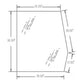 Left Hand Upper Door Glass Fits Ford/New Holland Replaces E7NN94297N17AA