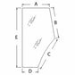 WN-E9NN94032N18BB-PEX Glass, Door, LH Fits Ford/New Holland (5610 6640 7740