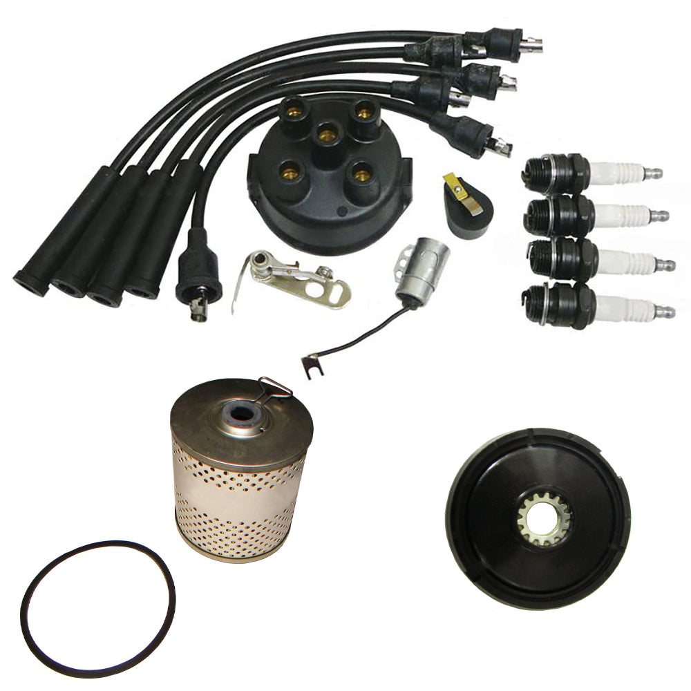 Complete Tune-Up Kit w/ Oil Filter & Dust Cover Fits Massey Ferguson