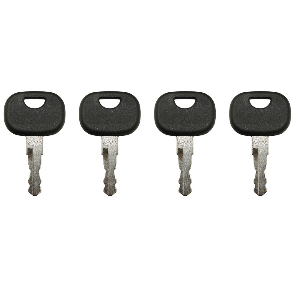 4 Pcs 14603 Stamped Key Fits Ford/New Holland Backhoe Models