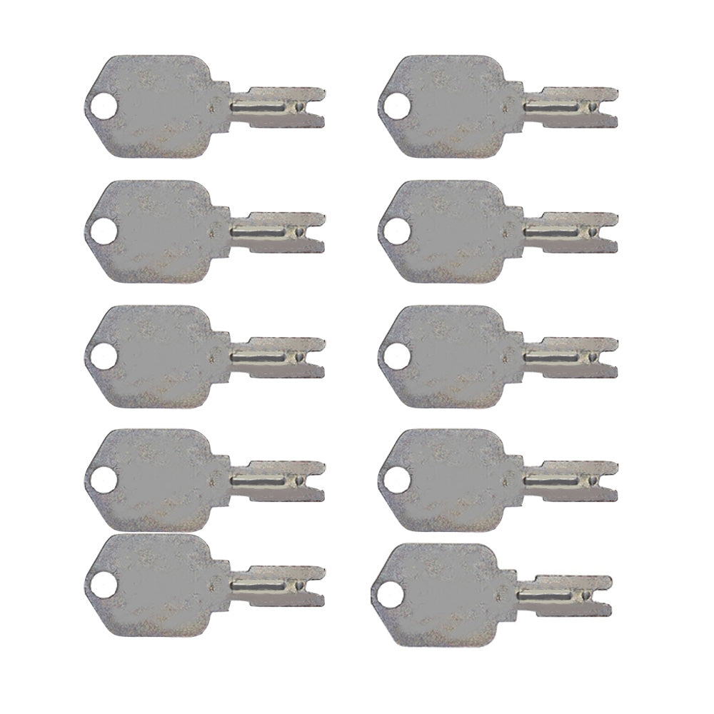 New Aftermarket 10 Pack of Keys 166 Fits Clark Fits Yale Fits Hyster