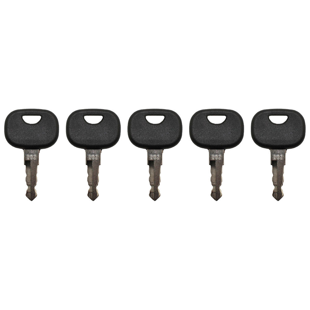 5 Fits Volvo Wheel Loader Ignition Keys Fits John Deere Equipment #RE183935