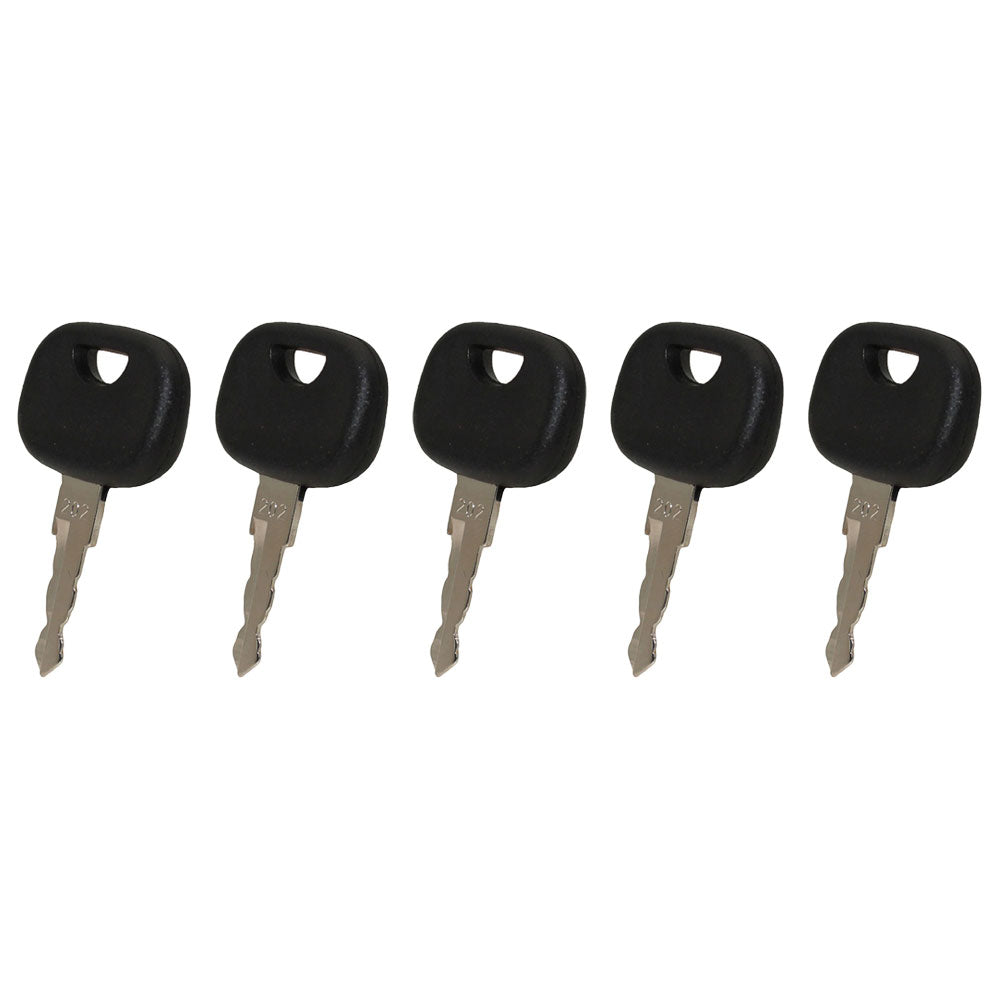 5 Fits Volvo Wheel Loader Ignition Keys Fits John Deere Equipment #RE183935