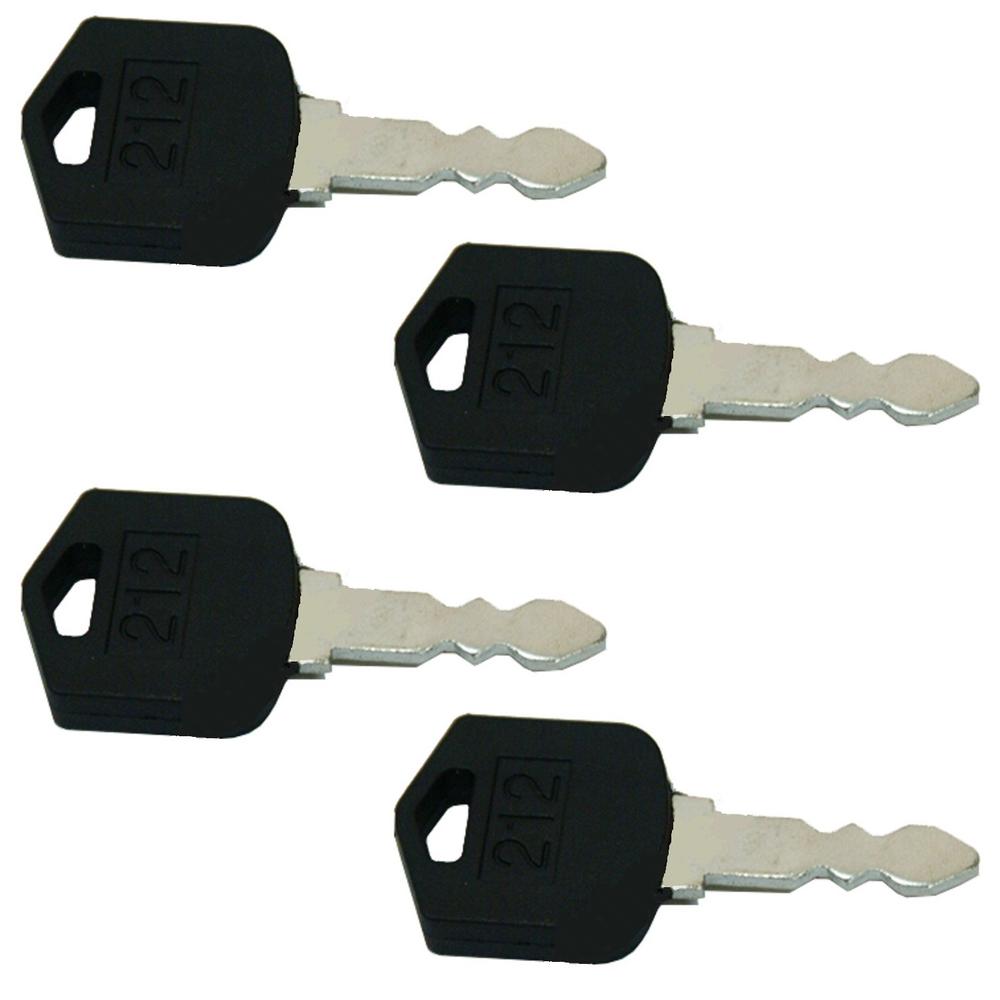 (4) Fork Lift Ignition Start Starter Keys 212 Fits Daewoo Forklift Equipment