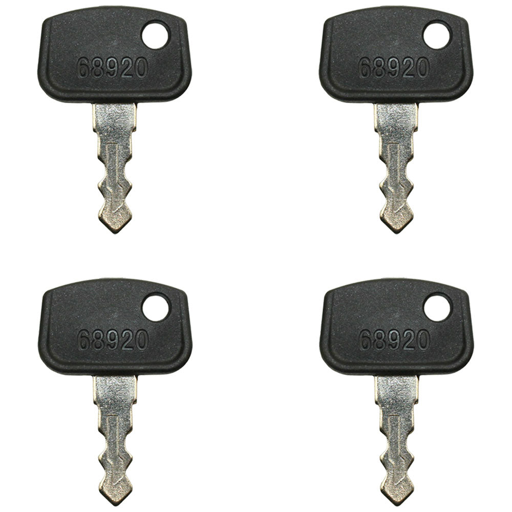 Qty 4: Key(s) Fits Kubota Replaces 68920