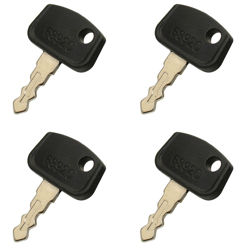 Qty 4: Key(s) Fits Kubota Replaces 68920