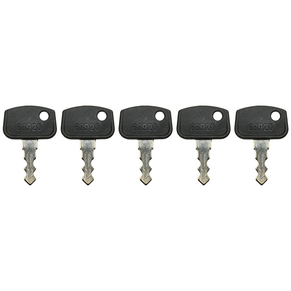 PL501-68920 (5) Ignition Keys Fits Kubota RTV UTV Utility Vehicles B BX F GR ZD RTV500 RTV900