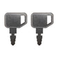 Two (2) New Aftermarket Replacement Keys Fits Massey Ferguson Models