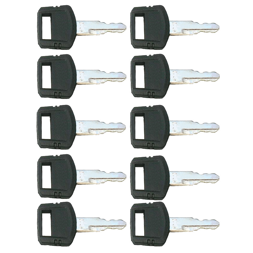 10 Fits John Deere & Hitachi H800 Excavator Keys - Fits Case dozer - fiat -n