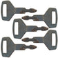 5 Ignition Keys for Kobelco Fits Kawasaki for MDI-Yutani Fits New Holland Fits C