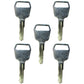 Ten (10) Keys Fit Fits Toyota Forklift Lift (Early/Older models) TOYOLD C3