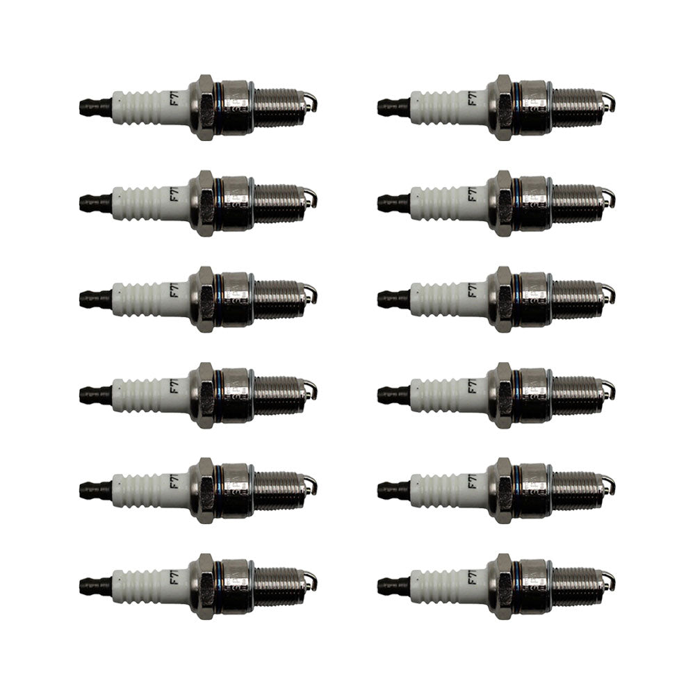 92070-7004 Twelve (12) Spark Plugs Fits John Deere Tri-Plex Greens Mowers