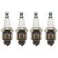 4 Pack Spark Plugs Fits Champion J19LM Fits Briggs and Stratton 492167 492167S